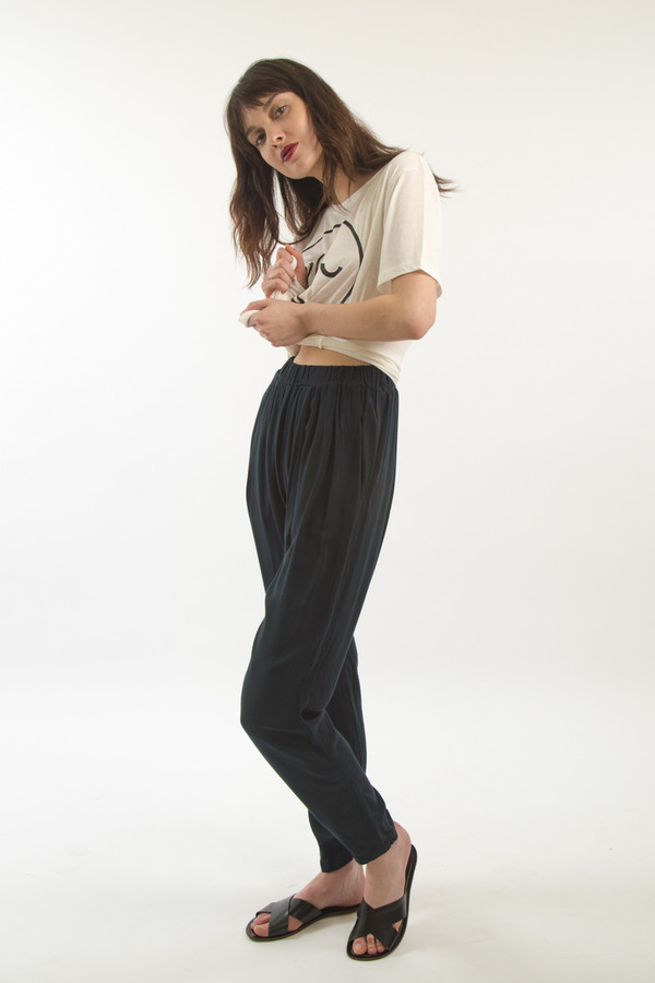 Black Crane Pleats Pant Black Crane Pleats Pant