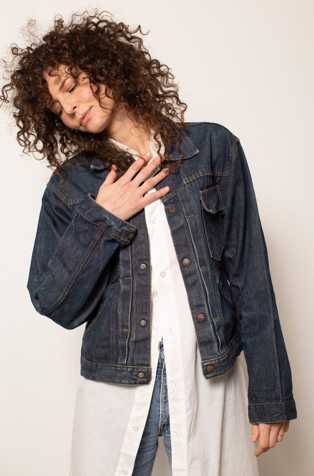 Vintage Ely Denim Jacket - blue 