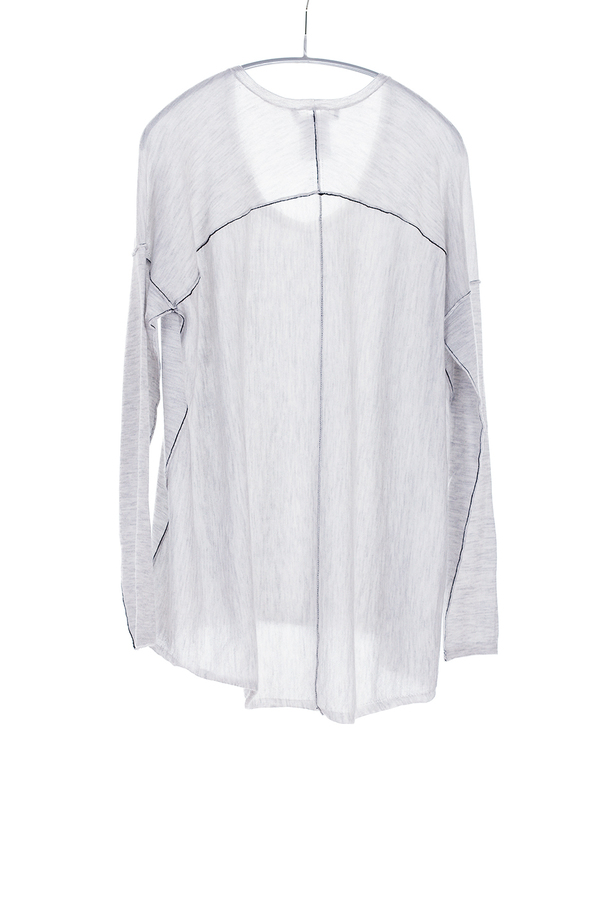 Paychi Guh Cashmere L/S Boxy Tee Dove Grey Paychi Guh Cashmere L/S Boxy Tee Dove Grey
