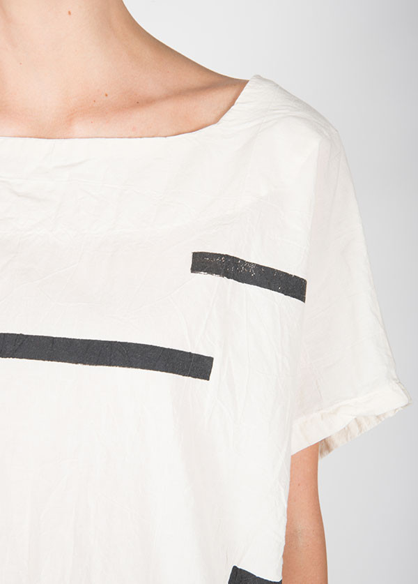 Uzi - Kimono Top in Broken Stripe Uzi - Kimono Top in Broken Stripe