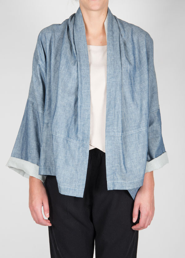 Atelier Delphine Kimono Jacket in Baby Chambray Atelier Delphine Kimono Jacket in Baby Chambray