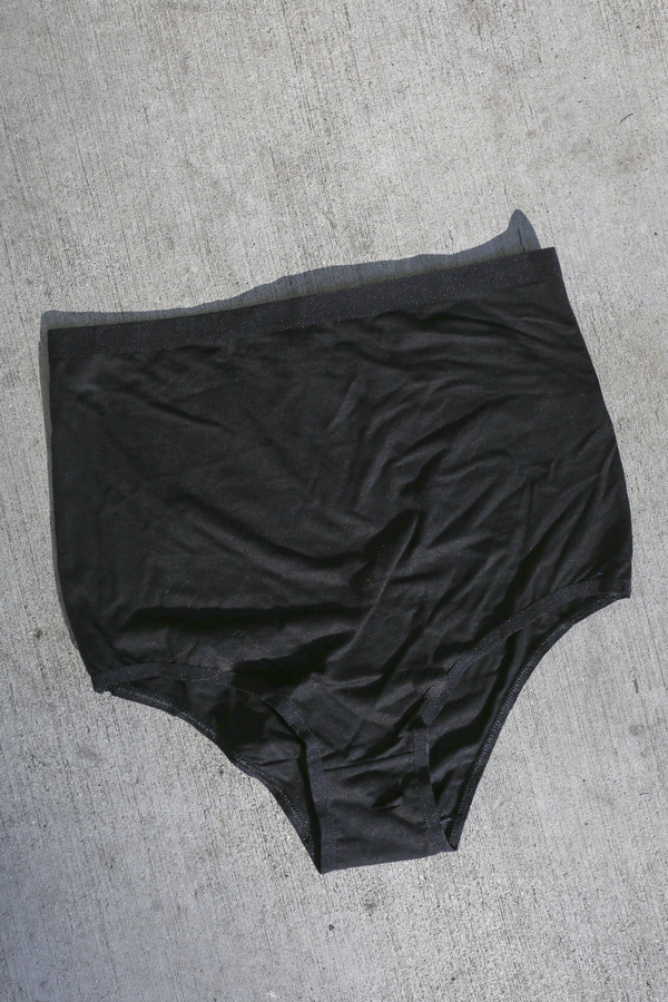 Baserange High Waist Bell Underwear in Black Baserange High Waist Bell Underwear in Black