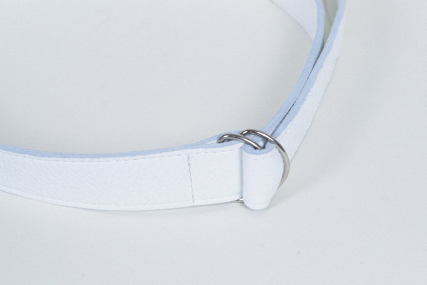 Clyde D Ring Belt in White Clyde D Ring Belt in White