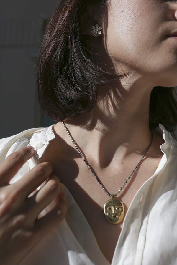 MONDO MONDO Ooga Booga Necklace in Brass MONDO MONDO Ooga Booga Necklace in Brass