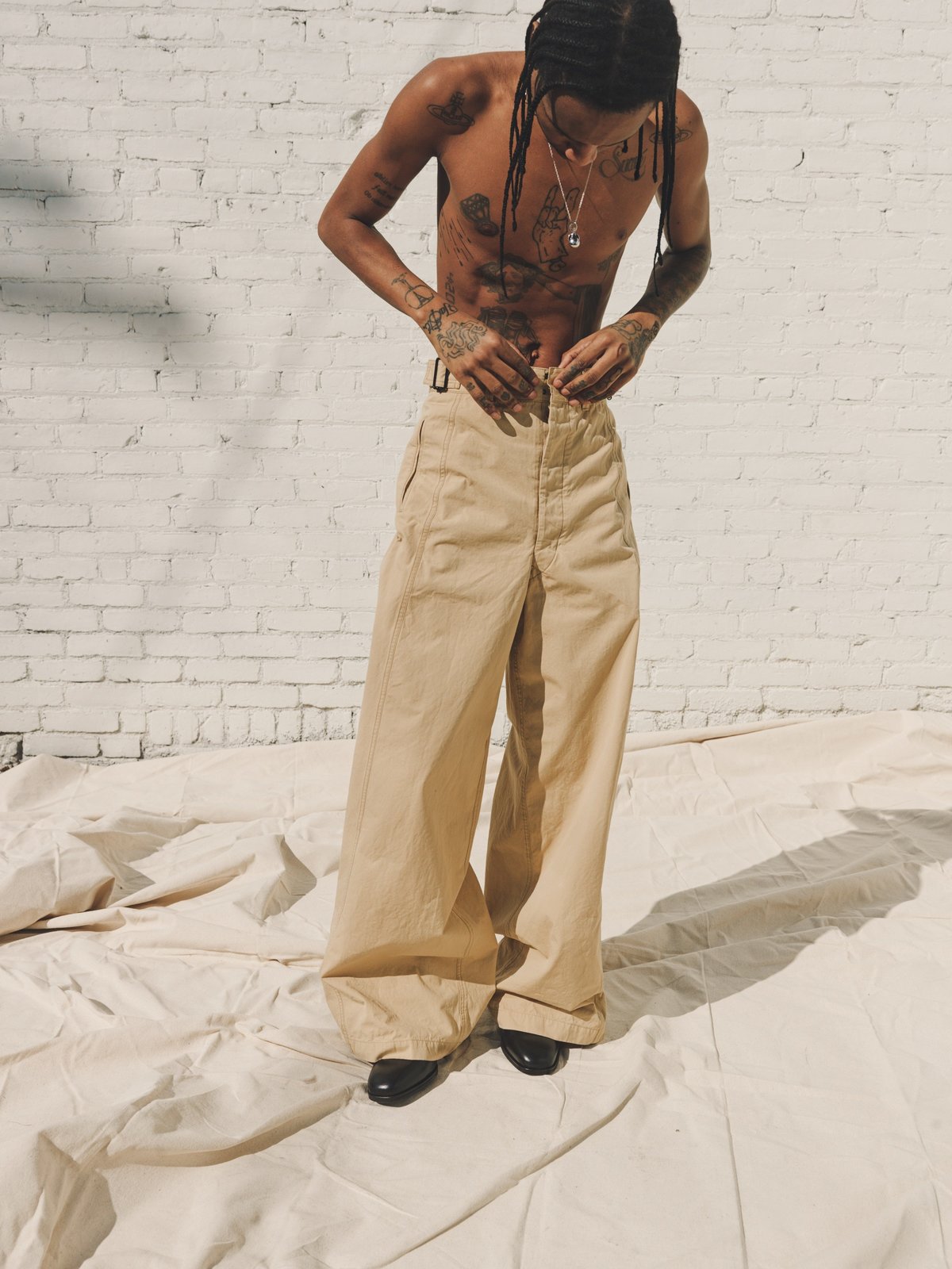 Lemaire Large Military Buckle Pant 