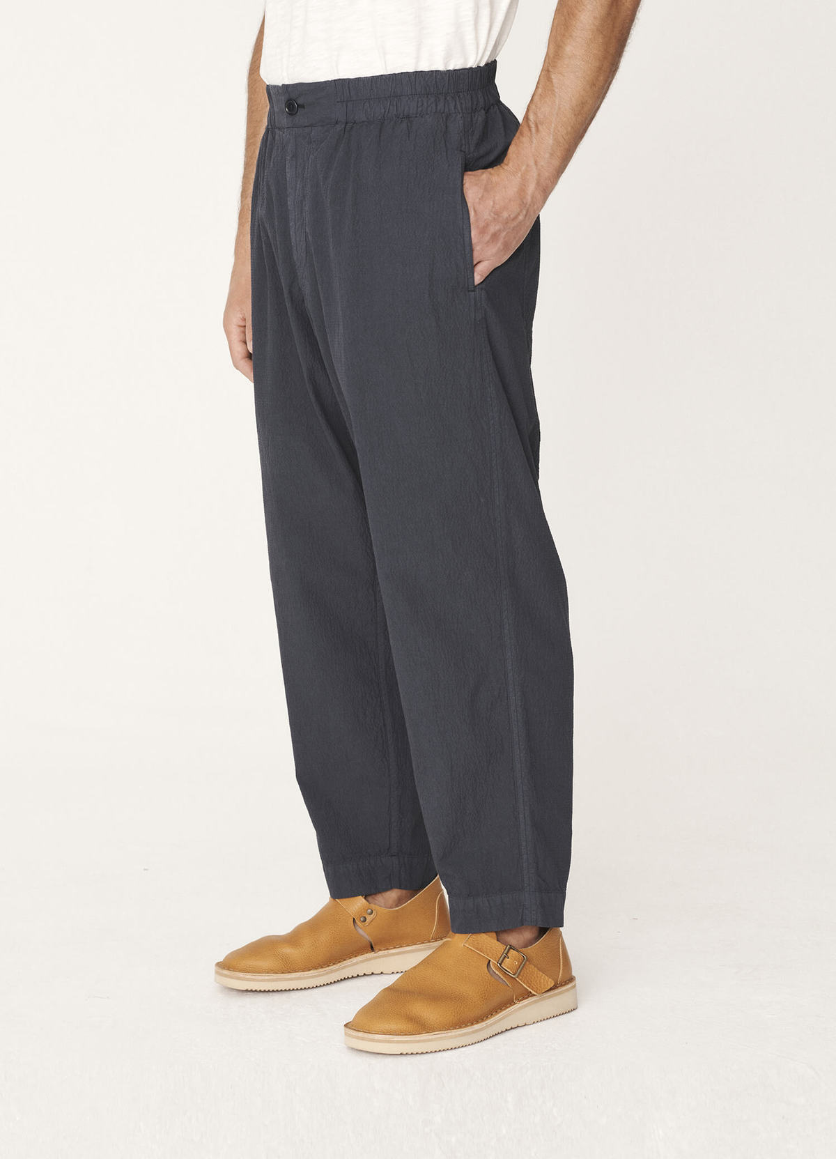 YMC Balloon Cotton Seersucker Trousers 
