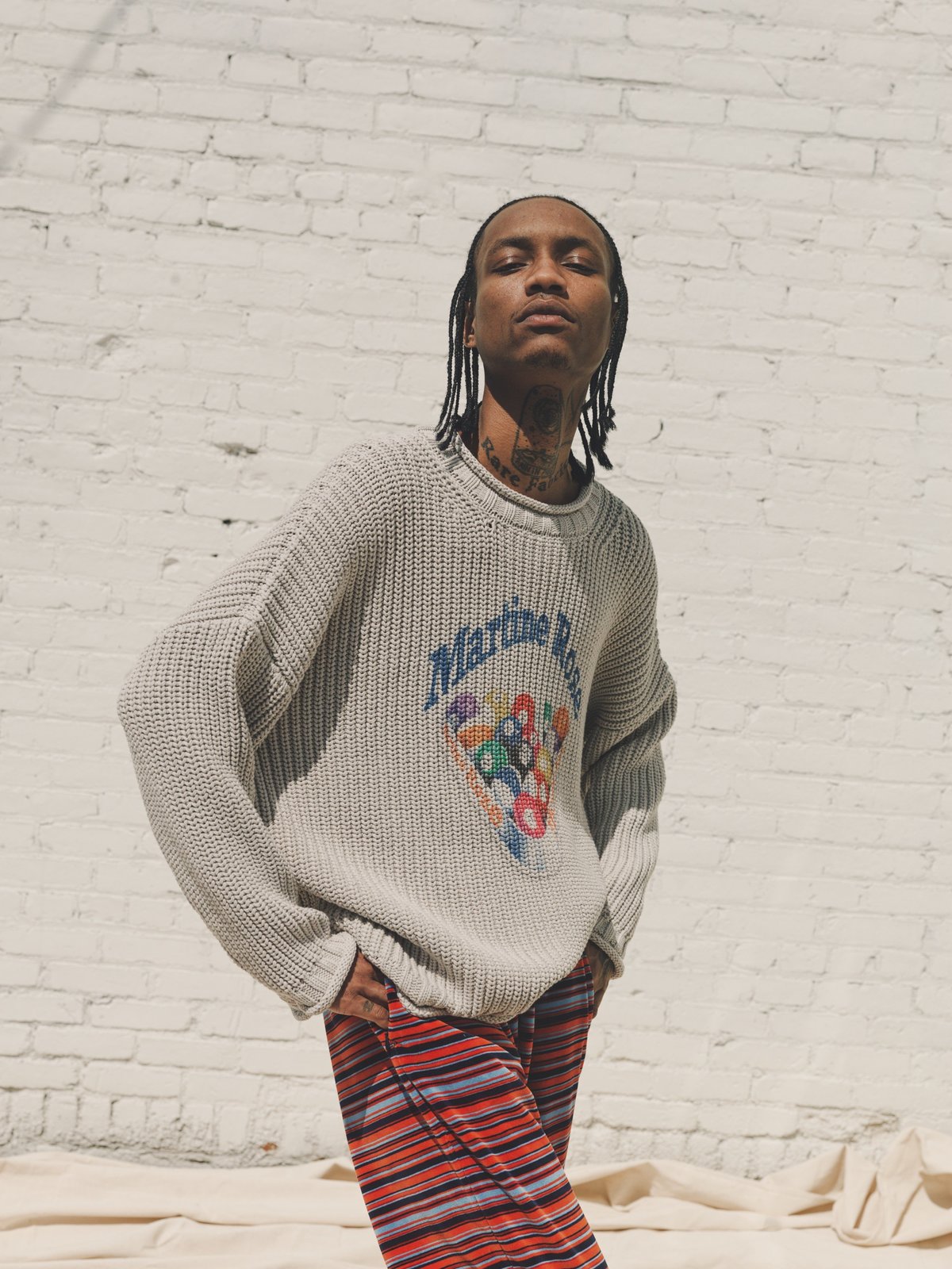 Martine Rose Knit Pool Print Basset 