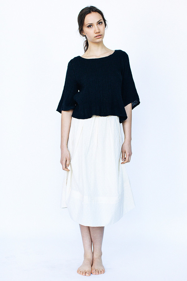 7115 by Szeki OVER-THE-KNEE PLEATED SKIRT 7115 by Szeki OVER-THE-KNEE PLEATED SKIRT