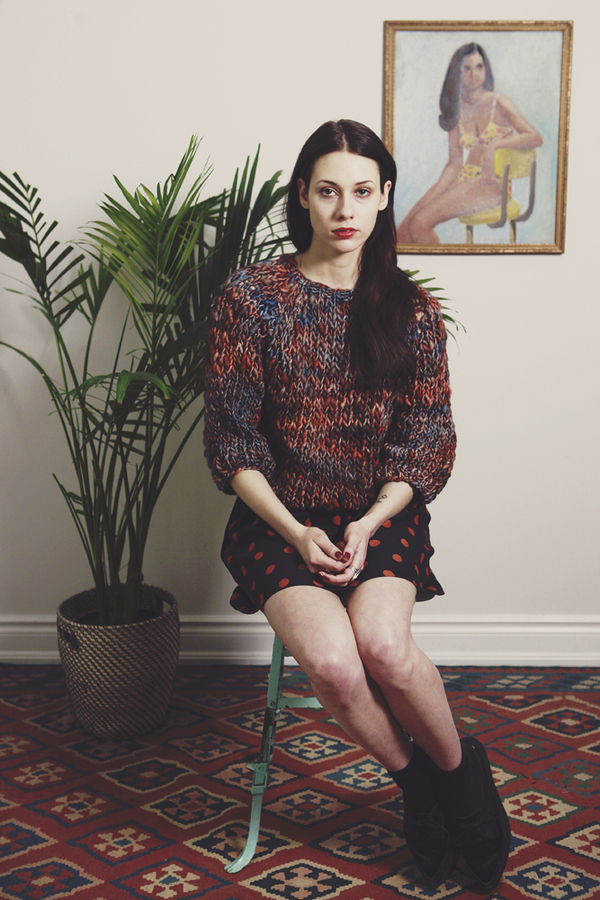 kingston hand knit merino sweater (shown in Nebula) kingston hand knit merino sweater (shown in Nebula)