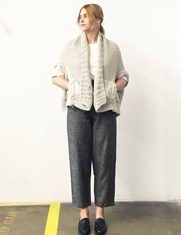 Study NY Hand Knit Vest - Oatmeal Alpaca Study NY Hand Knit Vest - Oatmeal Alpaca