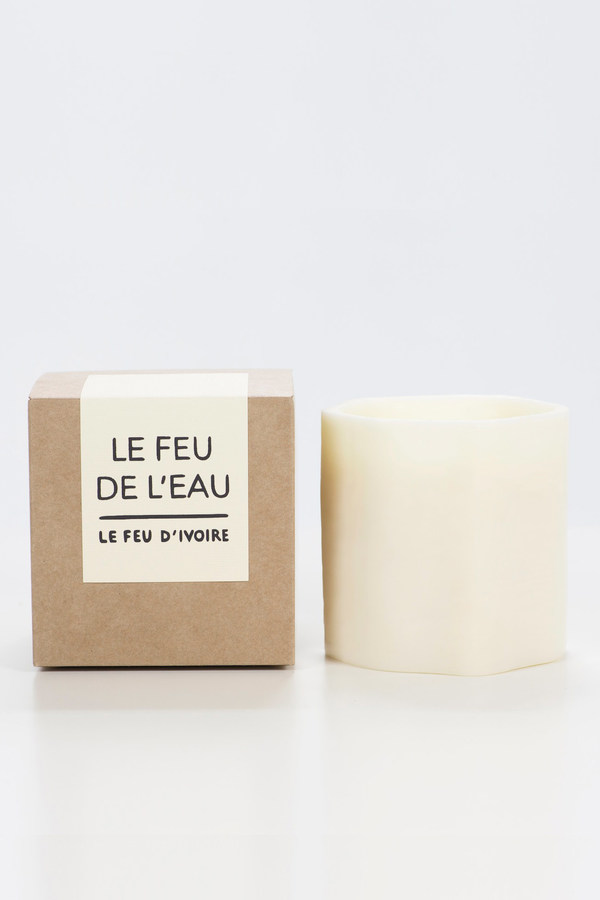 Le Feu De L’Eau Le feu candle in ivoire Le Feu De L’Eau Le feu candle in ivoire