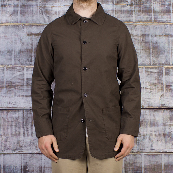 NAQP Longhorn Chore Coat - 9oz Sanded Canvas - Dark Olive NAQP Longhorn Chore Coat - 9oz Sanded Canvas - Dark Olive