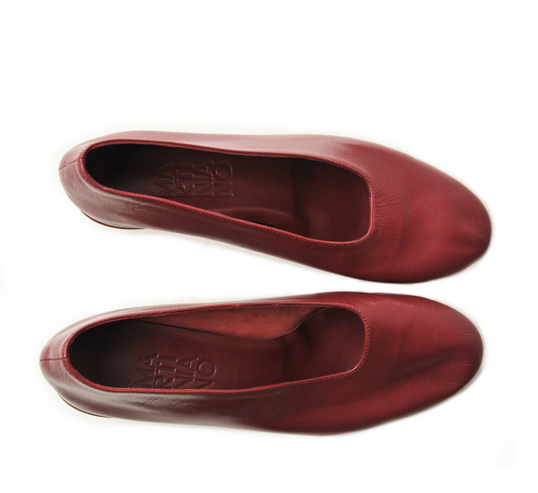 Martiniano Burgundy High Glove Shoe Martiniano Burgundy High Glove Shoe