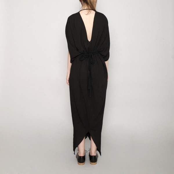7115 by Szeki Signature Kimono Maxi Dress - Black 7115 by Szeki Signature Kimono Maxi Dress - Black