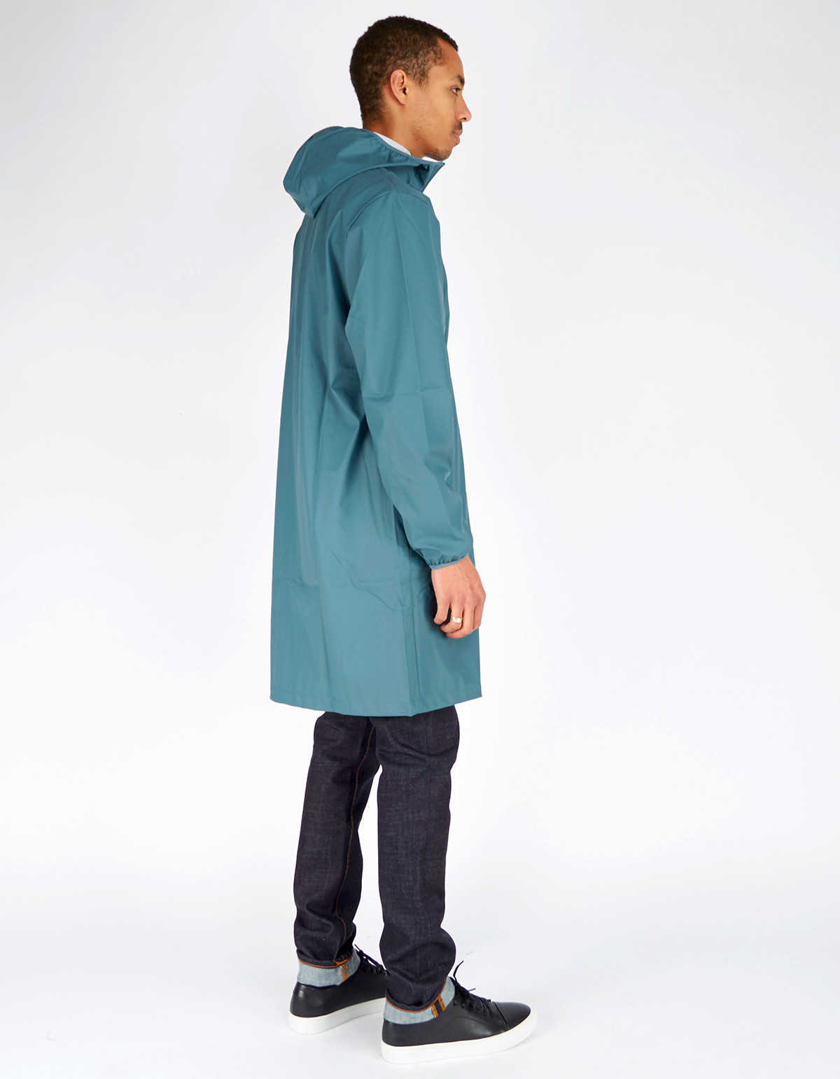 Rains Base Jacket Long Pacific | Garmentory