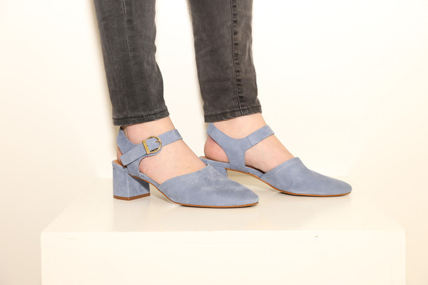 Intentionally Blank CRYSTAL Suede Denim Blue Intentionally Blank CRYSTAL Suede Denim Blue