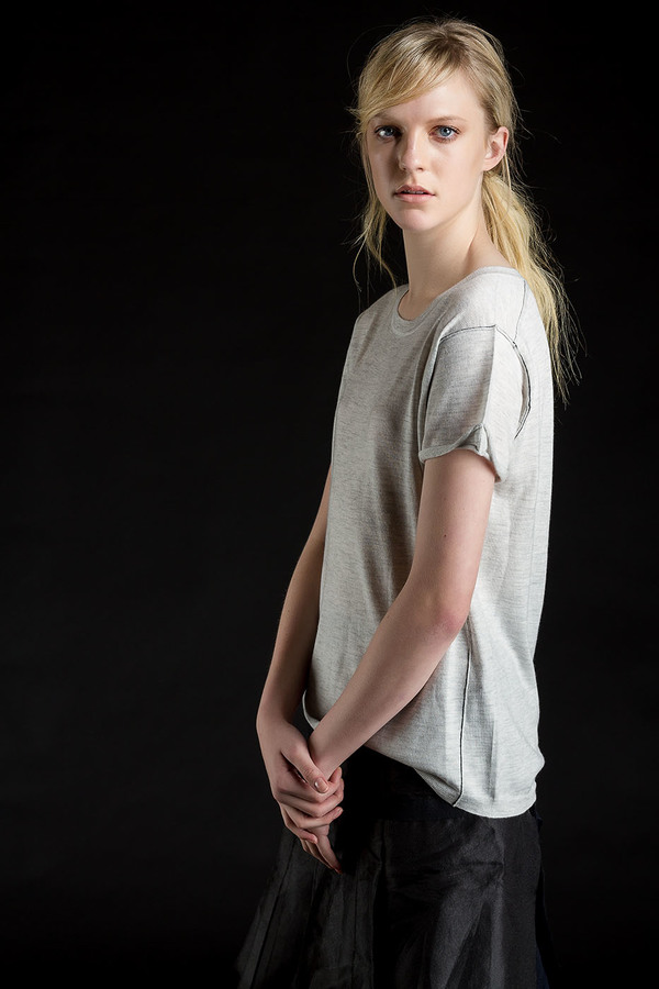 Paychi Guh Cashmere Baby Tee Dove Grey Paychi Guh Cashmere Baby Tee Dove Grey