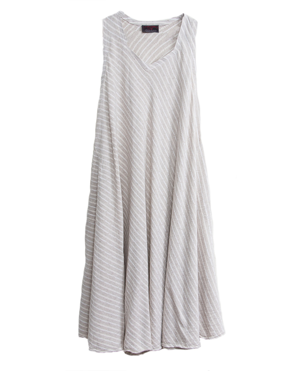 Tienda Ho Zohra Dress in Striped Linen Tienda Ho Zohra Dress in Striped Linen