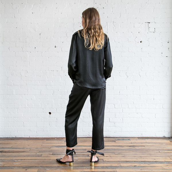Raquel Allegra Relaxed Pant Black Raquel Allegra Relaxed Pant Black