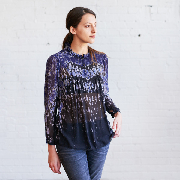Raquel Allegra Victorian Neck Blouse Raquel Allegra Victorian Neck Blouse