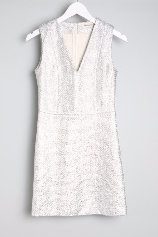 Maison Kitsune Silver Flore Dress Maison Kitsune Silver Flore Dress