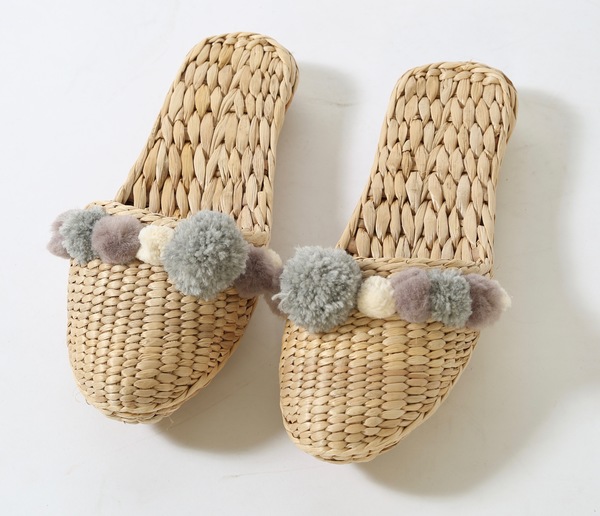 Handwoven slippers in Charcoal Grey Handwoven slippers in Charcoal Grey