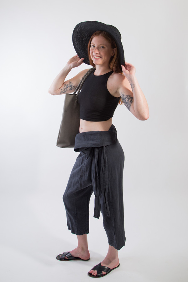 Black Crane Wrap Pants Black Crane Wrap Pants