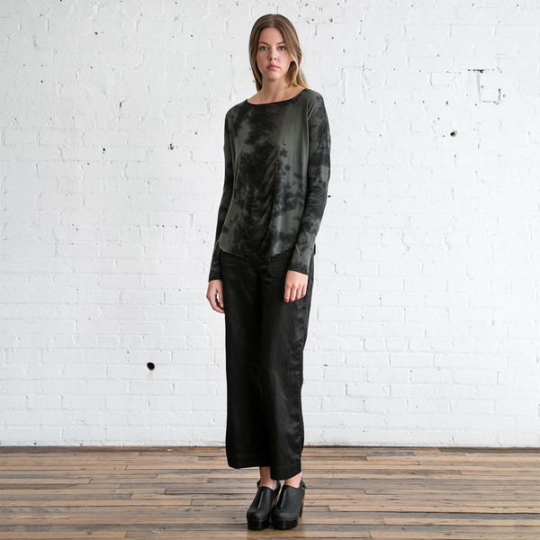 Raquel Allegra L/S Basic Tee Army TD Raquel Allegra L/S Basic Tee Army TD