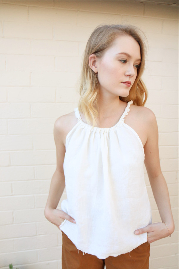 Ozma Trapeze Top in White Ozma Trapeze Top in White