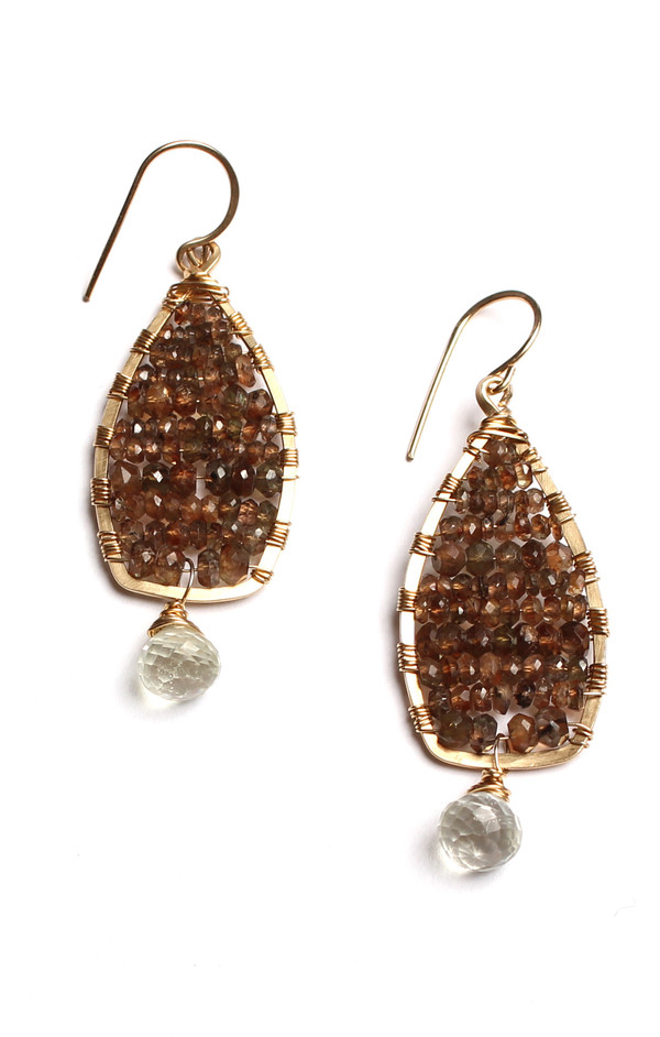 Andalucite & Green Amethyst Earrings Andalucite & Green Amethyst Earrings