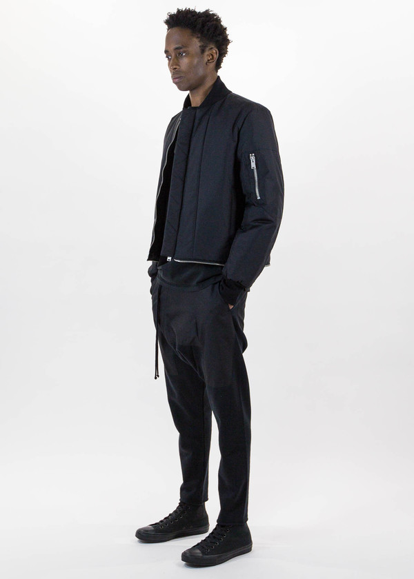 Siki Im Black Long Detachable Bomber Siki Im Black Long Detachable Bomber