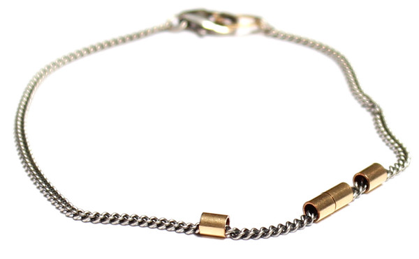 Nancy Caten Bracelet with Gold Links Nancy Caten Bracelet with Gold Links