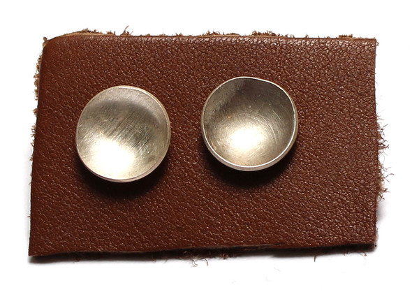 Sarah Dunn Concave Sterling Silver Studs Sarah Dunn Concave Sterling Silver Studs