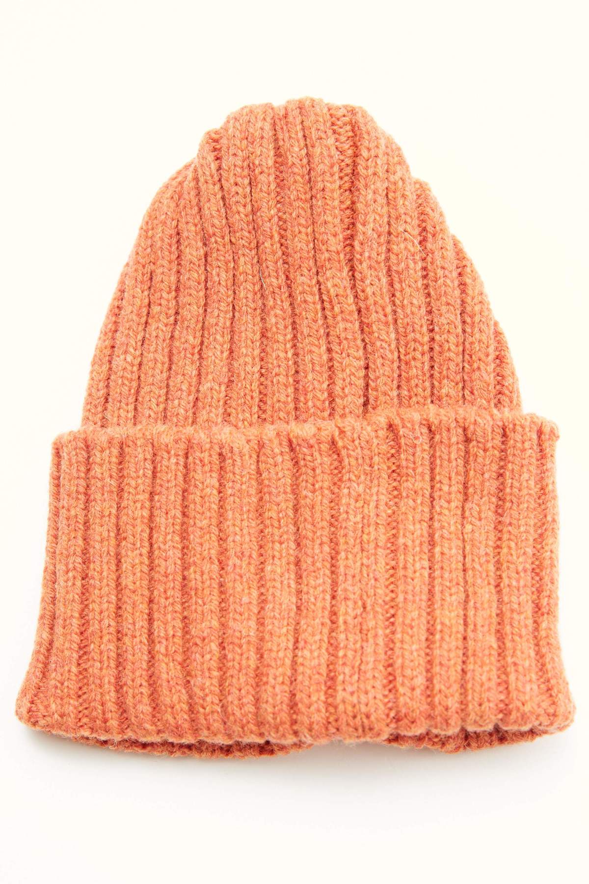 Beams Plus Wool Watch Cap Orange Garmentory