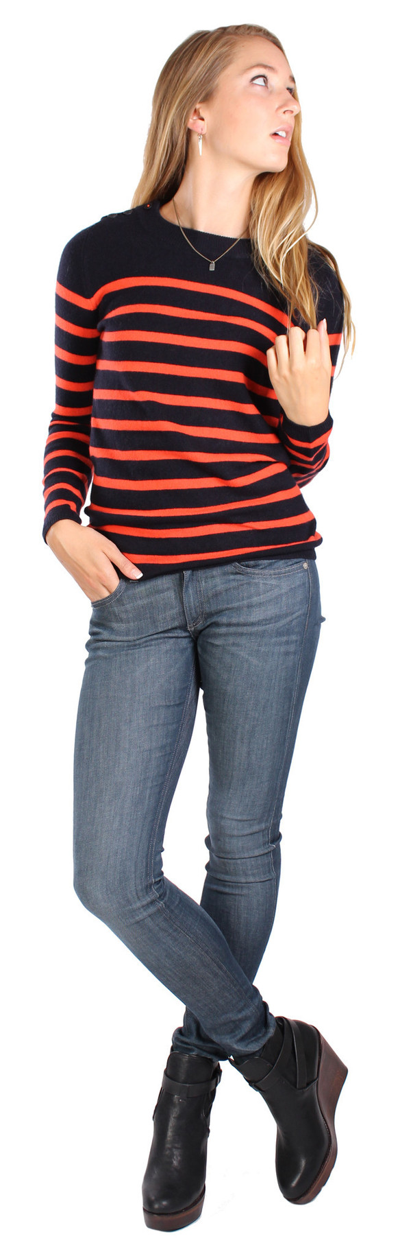 Chinti and Parker Guernsey Stripe Sweater Chinti and Parker Guernsey Stripe Sweater