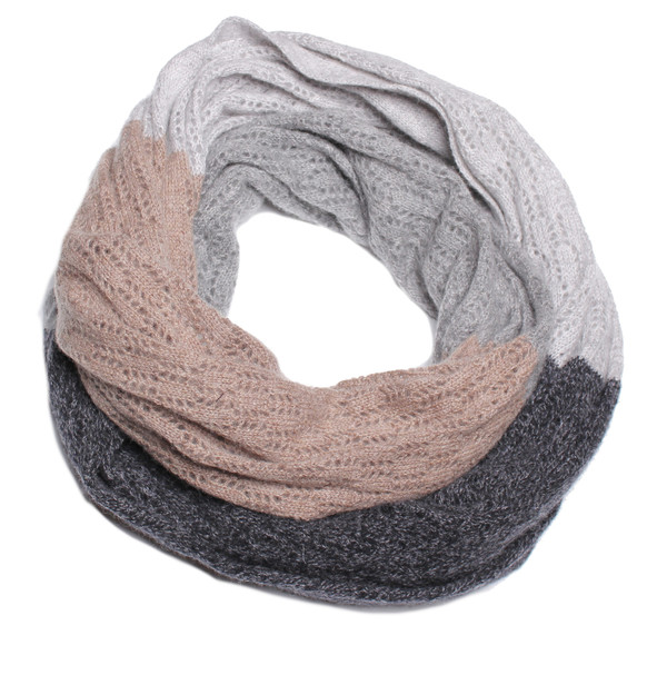 Quinn Hannah Color Block Snood in Coal Quinn Hannah Color Block Snood in Coal