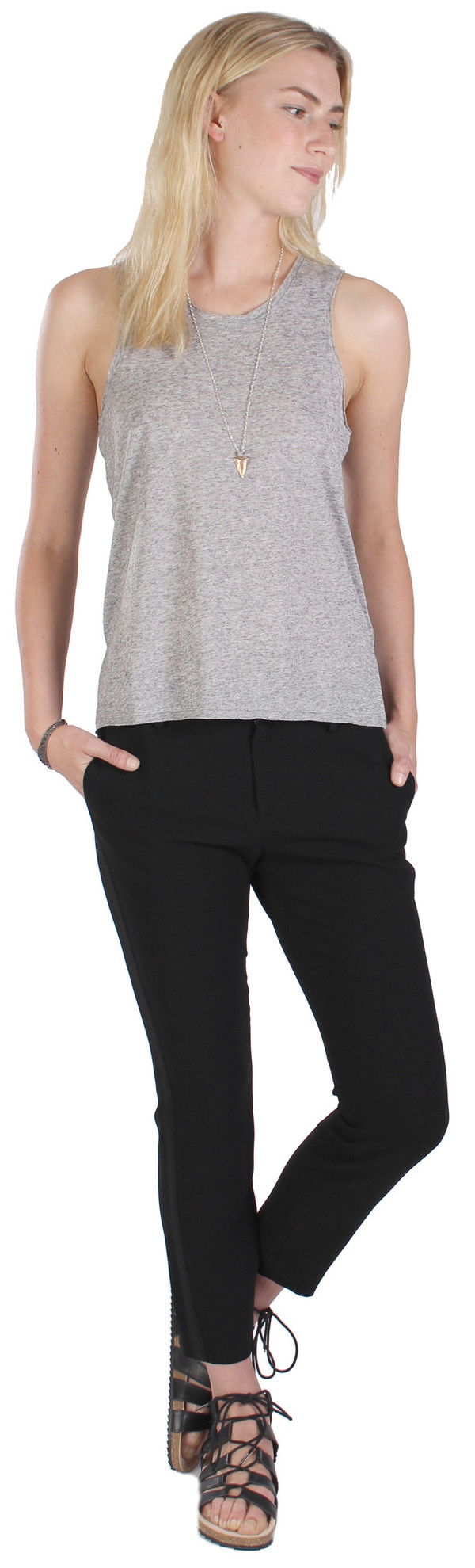 Rag & Bone Hollins Tank in Heather Grey Rag & Bone Hollins Tank in Heather Grey
