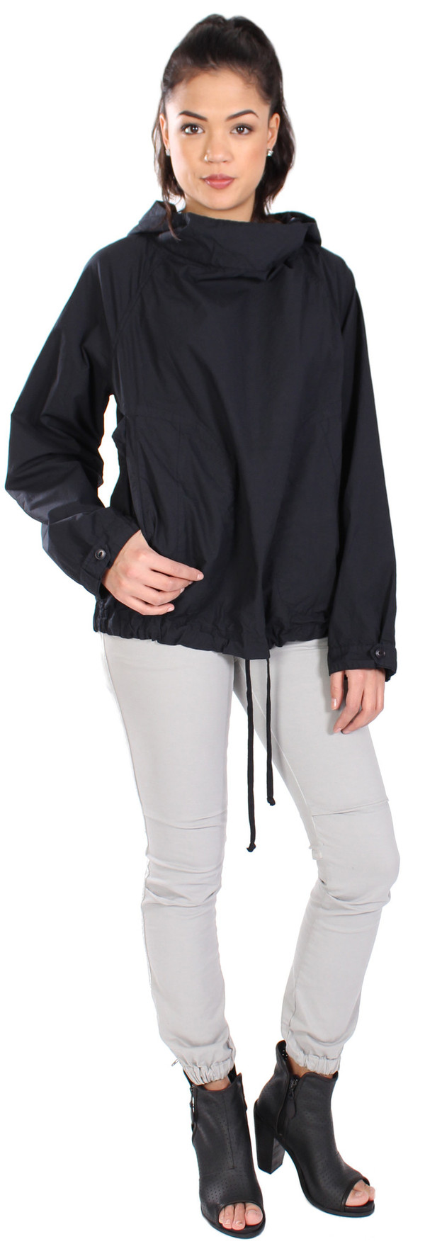Nili Lotan Hooded Pullover Poplin Anorak Nili Lotan Hooded Pullover Poplin Anorak