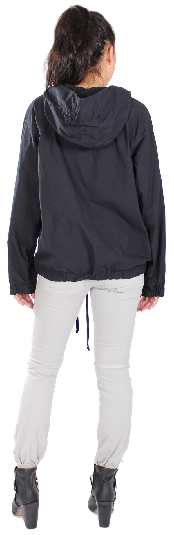 Nili Lotan Hooded Pullover Poplin Anorak Nili Lotan Hooded Pullover Poplin Anorak