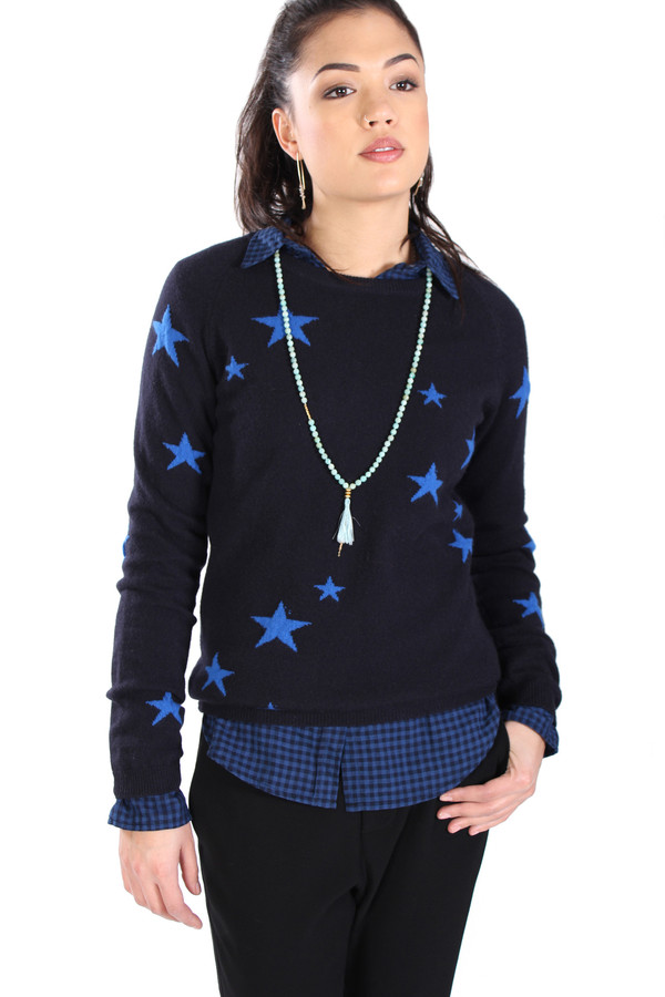 Nili Lotan Shirt Mini Check in Navy/Black Nili Lotan Shirt Mini Check in Navy/Black