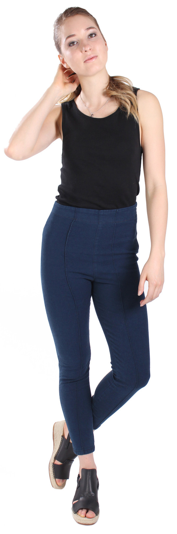Pre-Order: A/L Cigarette Legging in Deep Blue Pre-Order: A/L Cigarette Legging in Deep Blue