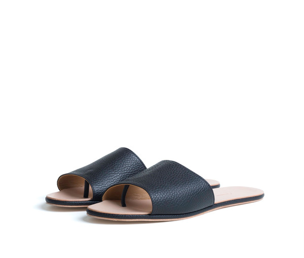 The Palatines Shoes Caelum Slide Sandal - Black The Palatines Shoes Caelum Slide Sandal - Black