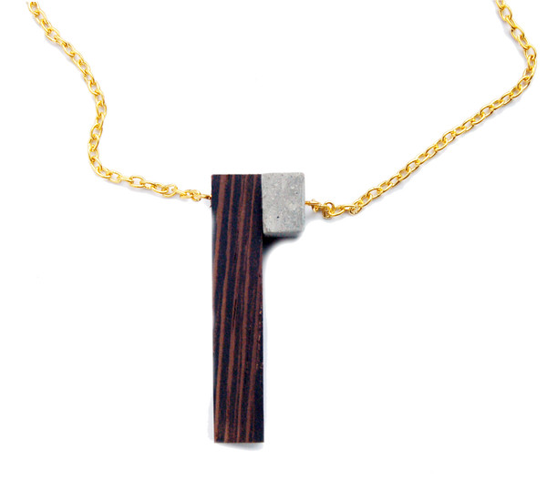 Wedge + Cube Necklace Wedge + Cube Necklace