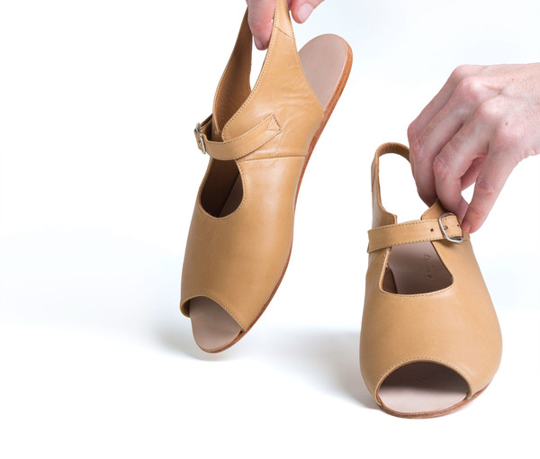 The Palatines Shoes Ratio Sandal - Tan Leather The Palatines Shoes Ratio Sandal - Tan Leather