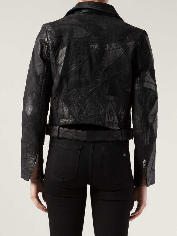 Religion patchwork leather jacket Religion patchwork leather jacket