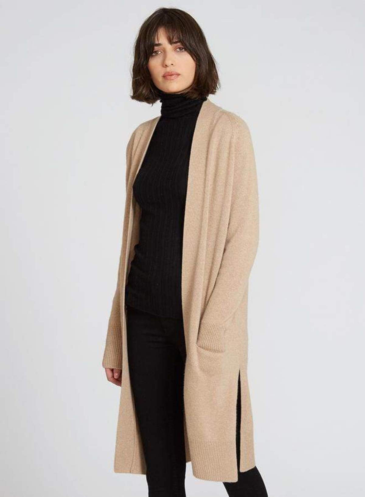 Autumn Cashmere Maxi Open Cardigan 