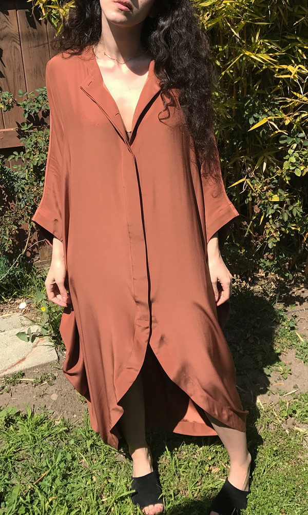 Vincetta Sequoia Draped Cocoon Caftan Vincetta Sequoia Draped Cocoon Caftan