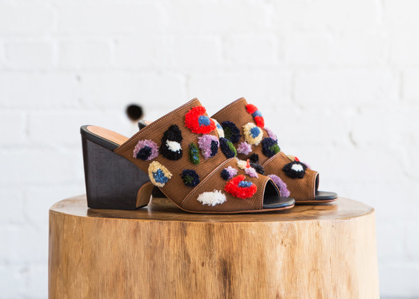 Rachel Comey Dahl Leopard Embroidered Mule Rachel Comey Dahl Leopard Embroidered Mule