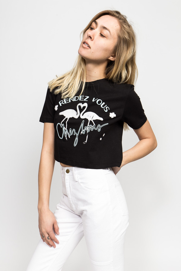 être cécile Rendevous Crop T-Shirt être cécile Rendevous Crop T-Shirt