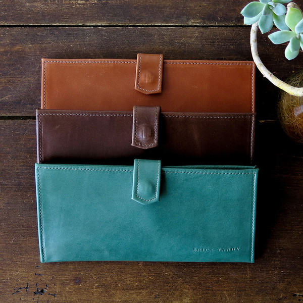 Erica Tanov leather long wallet Erica Tanov leather long wallet